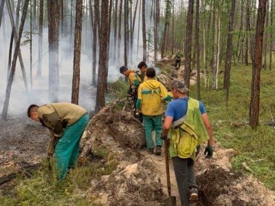 Лесные пожары ликвидировали в двух районах Якутии