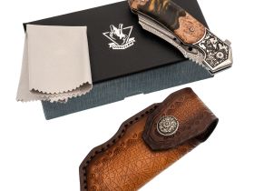 Складной нож Steelclaw Барк, сталь VG10/Damascus