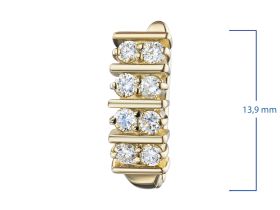 Серьги из желтого золота с бриллиантами э0301сг01190800