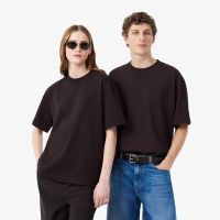 Футболка Lacoste унисекс свободного кроя из органического хлопка