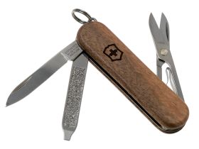 Нож перочинный Victorinox Classic SD, коричневый грецкий орех, 5 функций, 58мм