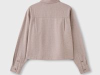 Коричневая укороченная рубашка с карманом Глория Джинс