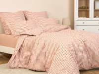 Постельное белье полукомплект Vichy, терракота