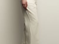 Брюки широкого кроя с добавлением льна