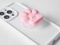 Розовый держатель для телефона в форме лапки Глория Джинс