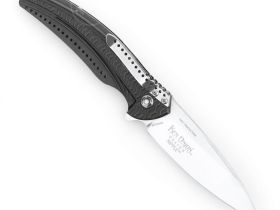 Складной нож CRKT Ripple Grey, сталь Acuto 440, рукоять нержавеющая сталь 420J2
