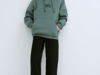 Худи с принтом для мальчиков, Голубой