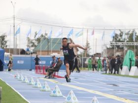 Кай Адамов вышел в лидеры по якутским прыжкам на Играх Манчаары