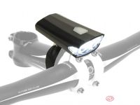 Фара для велосипеда передняя Author Doppio Collimator USB 40 люмен (белый черный)