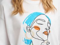 Футболка объемного кроя из хлопкового джерси