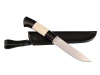 Нож Грибник, сталь Х12МФ, рукоять граб/рог лося