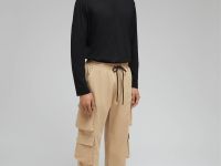 Брюки-карго с эластичным поясом