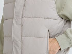 Утеплённый стёганый жилет, Бежевый
