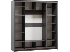 Шкаф-купе Тебар 4-200x220 Графитовый 2 зеркала