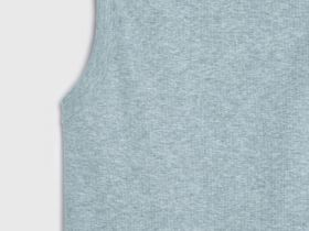 Базовая майка в рубчик, Серый