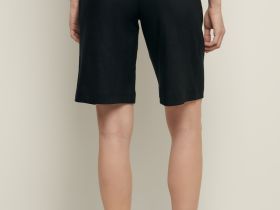 Шорты-бермуды с добавлением льна