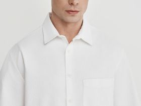 Рубашка из ткани оксфорд с коротким рукавом, Белый