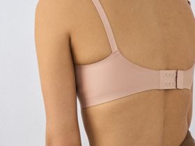 Бесшовный бюстгальтер с формованными чашками, Бежевый