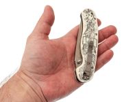 Складной нож Steelclaw Крыса "Сказка", сталь VG-10, рукоять White G10