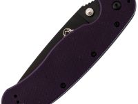 Складной нож Steelclaw Крыса Black сталь AUS-8, рукоять фиолетовый G10