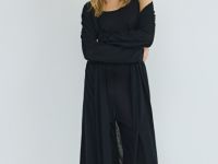 Удлиненный кардиган, Черный