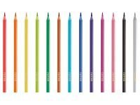 Набор карандашей цветных пластиковые Гамма "Мультики" 36 цв.+1 золотой +1 серебряный, трехгранные, з