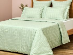 Постельное белье полукомплект Quadretti, зеленое