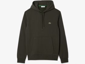 Мужское худи Lacoste классического кроя с флисом