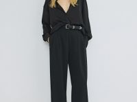 Блузка из сатина, Черный