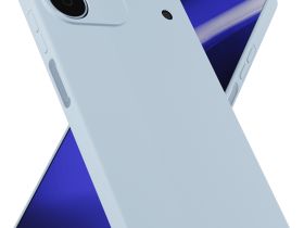 Клип-кейс Krutoff Silicone для realme Note 80 Голубой