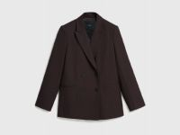 Двубортный жакет, Коричневый