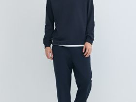 Свитшот с имитацией футболки, Синий