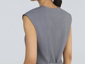 Удлинённый жилет, Серый