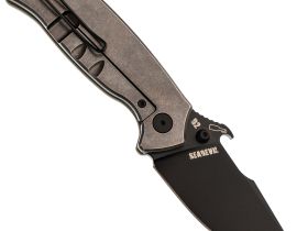 Нож Barmaley Knives Seadevil, сталь D2, рукоять G10/сталь, песочный, вейв