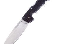 Нож складной Cold Steel Voyager Extra Large Drop Plain Edge, сталь Aus-10A, рукоять Griv-Ex, черный