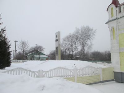 Обелиск, установлен на месте ожесточенных боев 6-й гвардейской стрелковой дивизии с немецко-фашистскими захватчиками