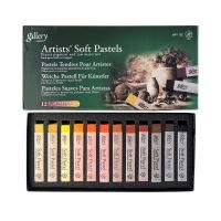 Набор сухой пастели Mungyo "Soft pastel" 12 земляных оттен, мягкая, квадратная, в картонной коробке