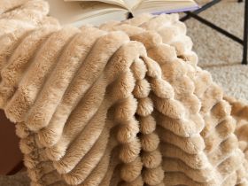 Плед Righe, бежевый