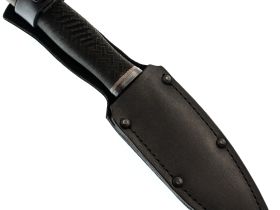 Походный нож Ворон, сталь 65Г, армейский нож, рукоять резина