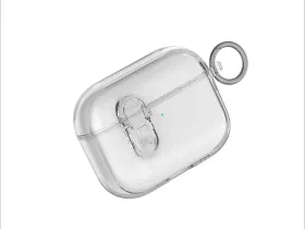 Чехол WiWU iShield Pro для AirPods Pro 3 силиконовый с карабином (HC-301) (прозрачный)