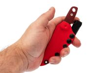 Нож Barmaley Knives Буратино, сталь AUS-10Co, рукоять Микарта, красный