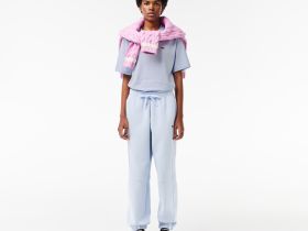 Женская футболка Lacoste свободного кроя из мягкого хлопка