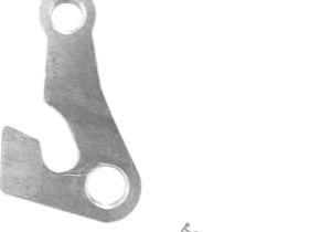 Держатель заднего переключателя "петух" Meta №127 фрезерованный (серебристый)