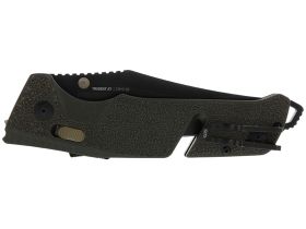 Полуавтоматический складной нож SOG Trident AT Olive Drab, сталь D2, рукоять GRN