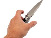 Нож Pocket Wolf Большой Тактик, сталь VG-10, рукоять G10, черно-белый