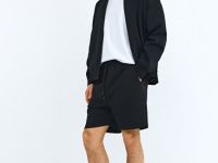 Базовые шорты из хлопка, Черный