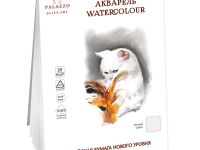 Планшет для акварели Лилия Холдинг "Акварельный котик" 18х25 см 20 л 250 г, 100% хлопок