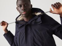 Мужская короткая парка Lacoste с мехом
