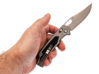 Складной нож SRM 9203-AK, сталь 140Cr, рукоять алюминий/G10