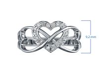 Кольцо из белого золота с бриллиантами э0901кц04200843